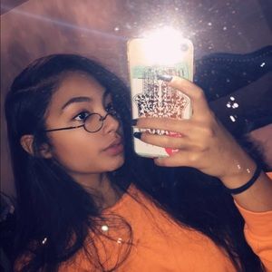 Small oval flip glasses